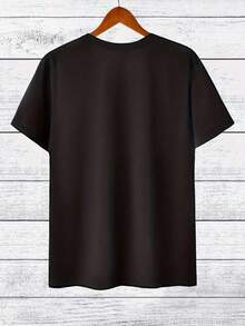 Camiseta con Texto Personalizado, Camiseta con Texto Personalizado para el Cáncer de Mama, Camiseta con Texto Personalizado, Camiseta con Logotipo de Negocios, Ropa con Logotipo del Equipo S, Personaliza tu Camiseta con Texto - Negro - Ver 5