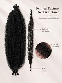 ASHEWIG 1/3 Pack Maldives Braided Wigs, 8-36 Inch Length Curly Braids, Elastic Pre-Curled Synthetic African Braiding Hair - Soft & Fluffy Easy Styling, Halloween - Multicolor - View 3