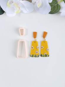 Geometric Clay Cutters Molds, Simple Pattern Polymer Clay Earring Molds, Reusable For DIY Craft Projects, DIY Handmade Earrings Jewelry Making - Geometry - View 13
