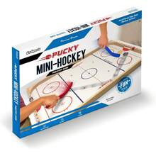 Hockey Ice  Wooden Table Top Hockey Game For Kids & Adults - Includes 1 Game Board, 2 Hockey Sticks & 3 Pucks - 1 - View 8