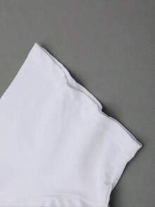 Playera de cuello redondo con estampado de estrellas para mujer, camiseta casual de moda para uso diario, vacaciones y actividades al aire libre, ropa de verano para damas, top - Blanco - Ver 4