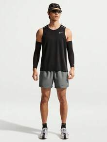 Pantalones cortos de running Nike Miler Dri-FIT 2-en-1 para hombre de secado rápido con forro IF2045-084 - Gris - Ver 6