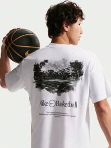 NIKE 2026 Men's AS M NK TEE M90 OC LOOSE Basketball Short Sleeve T-Shirt II0659-100 - White - View 2