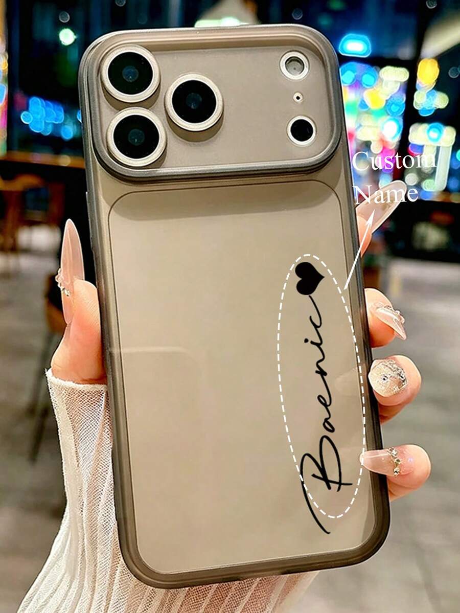 [Tùy chỉnh] Ốp lưng điện thoại tự thiết kế tên theo yêu cầu, tương thích với iPhone 17 Pro Max, 17 Pro, 17 Air, 17, 16 Pro Max, 16 Pro và 16, 15, 14, 13, 12, bảo vệ camera mặt sau.