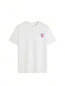 New Arrival 2026, Summer Short Sleeve T-Shirt With Round Neck And Simple Print, Graphic T-Shirts With The Phrase 'I MATCH Energy SO HOW WE GON' ACT Today', Tops For Women, Soft Fabric, Breathable, 100% Cotton, Women's Everyday Wear Graphic Print T-Shirt. - 白色 2 - 查看 2