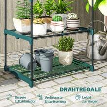 3-Tier Plant Stand, 72cm High, Flower Stand For Indoor And Outdoor Use, Steel Plant Rack, Dark Green. - 墨綠色 - 查看 5