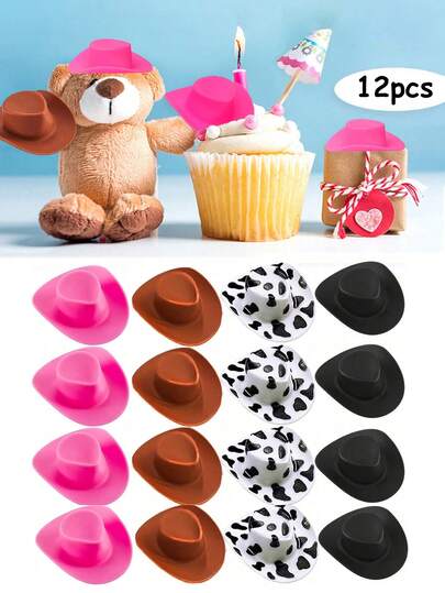 12/6 Chiếc Mũ Cao Bồi Mini Bằng Nhựa, Mũ Miền Tây Mini Dễ Thương, Mũ Dự Tiệc, Trang Trí Nhà Cửa, Đĩa Hình Người Lùn, Mũ Trang Trí Nắp Chai, Tiệc Cao Bồi, Mũ Trang Trí Mini Nắp Chai cho Tiệc, Trang Trí Bàn Tiệc, Phụ Kiện Mũ Mini, Trở Lại Trường Học, Quà Tặng Halloween, Trang Trí Halloween, Trang Trí Chúc Mừng Halloween, Đồ Dùng Tiệc Halloween, Đạo Cụ Chụp Ảnh Halloween, Trang Trí Phòng, Trang Trí Nhà Cửa, Quà Tặng Tiệc, Đạo Cụ Tạo Không Khí Ngày Lễ, Trang Trí Năm Mới 2027, Giáng Sinh, Ngày Lễ Người Chết. 1 chiếc