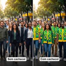 Brazilian Fan Scarf For Men And Women, Vibrant Colors, Lightweight And Portable, Perfect For World Cup And Fan Gatherings - Green - View 2
