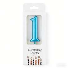 Creative Digital Number Birthday Cake Decoration Candles Suitable For Birthday Parties Cake Topper Decor Accessories - Baby Blue - View 16
