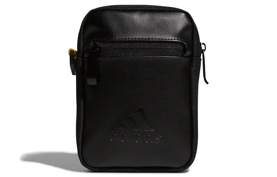 Adidas Artificial Leather Shoulder Bag Regular Unisex Black Black - Black - View 1