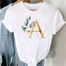 COOL SUMMER Cute Short Sleeve Cotton T-Shirt With  And  Print, Anime Style, Cartoon Fashion For Women And Girls, Kawaii Top | Exquisite Design | Loose And Comfortable | Easy To Match | - 白色 8 - 查看 8