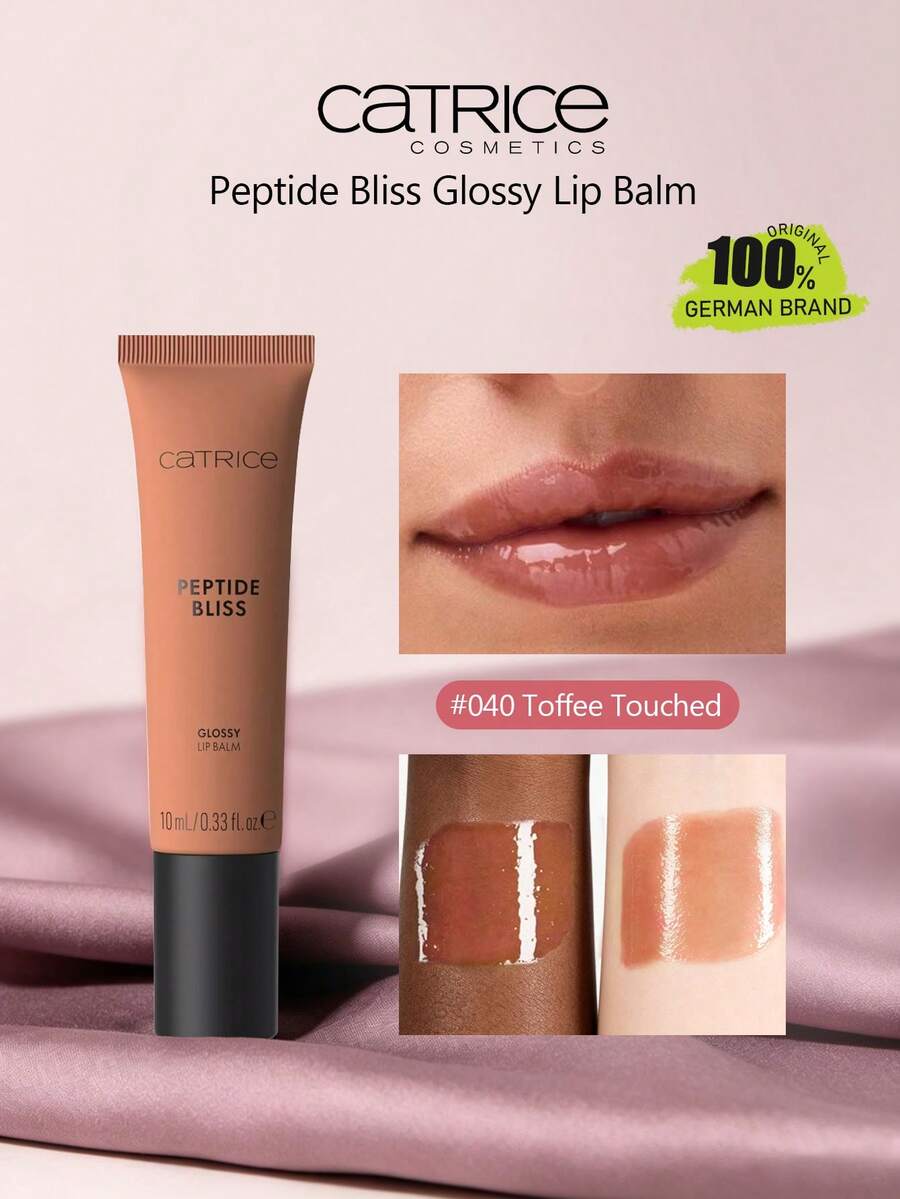 Catrice Peptide Bliss 亮澤護唇膏 040 Toffee Touched，含胜肽成分，滑順不黏膩，亮澤妝效，長效保濕，適合日常使用，禮品，10ml/0.33 Fl Oz