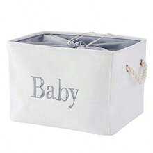 Cesta de almacenamiento para guardería, contenedores de almacenamiento de juguetes para bebés, cesta grande vacía, para habitación de bebés o niños, toallitas y pañales, caja de almacenamiento - Bebé - Ver 8