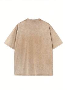 Camiseta de Algodón Lavado Vintage para Hombre y Mujer - Diseño "No Crying in Baseball", Camiseta Casual de Verano, Cuello Redondo, Manga Corta, Tela de Mezclilla Azul, Camiseta de Béisbol - marrón café - Ver 2