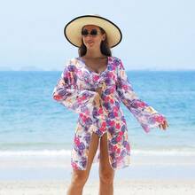 Nuevo Bikini Estampado Multicolor de Moda, Traje de Baño de Tres Piezas de Malla para Mujer - Patrón 5 - Ver 1