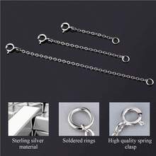5pcs Silver Tone Spring Clasp Extender Chain (5-15cm), Adjustable For Women Necklace, Bracelet, Anklet And DIY Jewelry Making - Silver - View 3