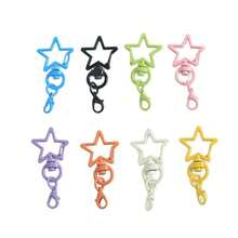 30 piezas Anillos de llavero con langosta, ganchos de llavero en forma de U de colores mixtos giratorios, perfectos para hacer llaveros DIY, manualidades DIY y piezas para hacer joyas, utilizados como conectores abiertos para llaveros de bolso en la fabricación de joyas - Multicolor - Ver 5