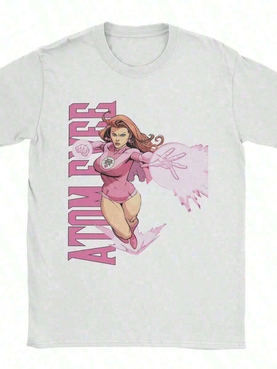 Men's Atom Eve Invincible Character Humor T-Shirts, Cotton Crew Neck T-Shirts, Short Sleeve Thragg T-Shirts, Plus Sizes. Women's Summer Clothing, 100% Cotton, Y2Y Summer Clothing; Unisex PJCD - 白色 2 - 查看 1