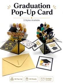 1 pieza Tarjeta de felicitación pop-up 3D del Día de la Madre con sobre - Diseño floral vibrante, mensaje sincero y regalo creativo para mamá o mujeres mayores, regalo del Día de la Madre | Caligrafía elegante | Detalles de corte láser, excelentes regalos para mamá en el Día de la Madre.Id - Graduación Temporada 2 - Ver 6
