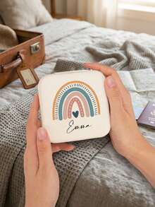 Personalized Leather Jewelry Box With Name, Ideal Gift For Mom, Girlfriend, Anniversary, Bridesmaid - Multicolor - View 5