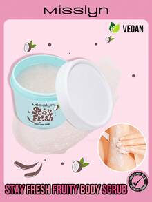 Sữa tắm tẩy tế bào chết MISSLYN Stay Fresh Fruity Body Scrub, Tẩy tế bào chết toàn thân hương trái cây, Tẩy tế bào chết nhẹ nhàng, Hương thơm ngọt ngào, Dưỡng ẩm và làm mịn da, Tẩy tế bào chết dịu nhẹ, Hương trái cây, Mềm mại, Cấp ẩm, Rạng rỡ, Đánh bóng nhẹ nhàng, Tinh chất trái cây tự nhiên, Dưỡng ẩm, Gel tắm, Sữa tắm - #03 Sóng dừa - Xem 1