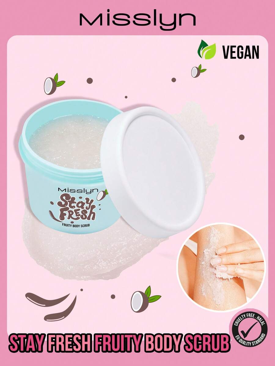 Sữa tắm tẩy tế bào chết MISSLYN Stay Fresh Fruity Body Scrub, Tẩy tế bào chết toàn thân hương trái cây, Tẩy tế bào chết nhẹ nhàng, Hương thơm ngọt ngào, Dưỡng ẩm và làm mịn da, Tẩy tế bào chết dịu nhẹ, Hương trái cây, Mềm mại, Cấp ẩm, Rạng rỡ, Đánh bóng nhẹ nhàng, Tinh chất trái cây tự nhiên, Dưỡng ẩm, Gel tắm, Sữa tắm - #03 Sóng dừa - Xem 1