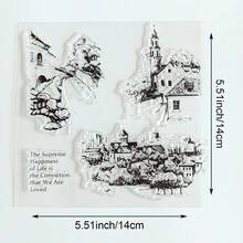 Nature-Inspired Transparent Stamp Collection - Floral/Tree/Architecture/Butterfly Elements, Suitable For Scrapbooking, DIY Decoration, Silicone Stamps - Forest - View 31