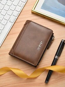 New Men's Short Zipper Wallet, Multi-Card Slots Large Capacity Card Holder Portable,Fathers Day Gifts - Multicolor - View 9