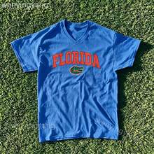 2026 Summer New Short Sleeve Pattern Top ,Vintage Florida State Gators Shirt Solid Color Series, All Sizes Available. New Arrival Hot-Selling Comfortable Retro V-Neck T-Shirt-L91 - Xanh 3 - Xem 12