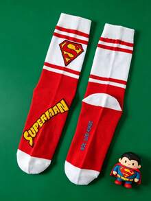 4 đôi tất thời trang Superman của Warner Bros., thoải mái, thoáng khí, chống trơn trượt, phù hợp cho mọi dịp. - Nhiều màu - Xem 3