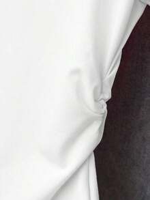 3 Piezas de Camisetas de Mujer, Casuales y Versátiles de unicolor, Manga Corta, Adecuadas para el Verano - Blanco - Ver 6