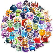2pcs 100pcs Cute Monster Graffiti Stickers, Original Cartoon Monster Decorative Stickers, Waterproof Vinyl Graffiti Decals For Car, Phone, Computer, Kids, Teens, Laptop, Water Bottle, Scrapbooking, Luggage - View 7
