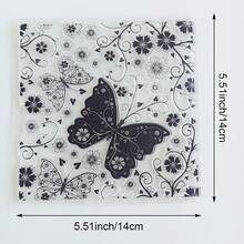 Nature-Inspired Transparent Stamp Collection - Floral/Tree/Architecture/Butterfly Elements, Suitable For Scrapbooking, DIY Decoration, Silicone Stamps - Forest - View 7