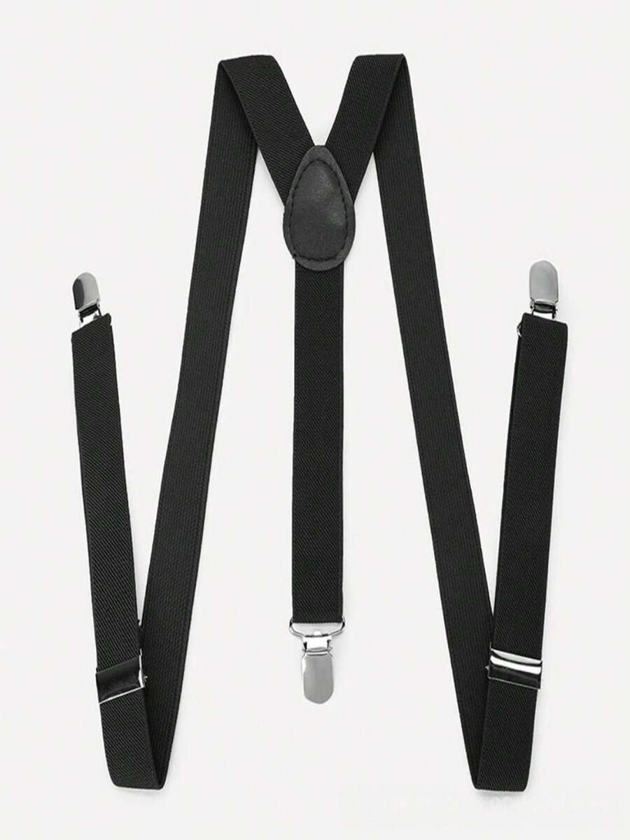 1 pièce Bretelles ajustables en forme de Y pour femmes, bande élastique confortable avec pinces métalliques, convient pour un port quotidien, à la mode et pratique, rehausse le look avec style - Multicolore - Voir 1