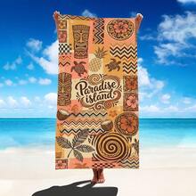 1 buah Handuk Pantai Motif Totem Polinesia, Selimut Pantai Ekstra Besar Mikrofiber Super Lembut, Handuk Mandi Sangat Menyerap, Cocok Untuk Perjalanan, Kolam Renang, Menyelam, Berselancar, Yoga, Berkemah, Tersedia Dalam Berbagai Ukuran, Aksesoris Pantai - Totem Polinesia - View 2
