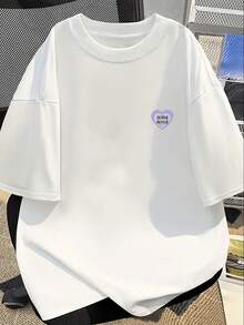 Camiseta de manga corta de algodón puro para mujer, cuello redondo, versátil, estilizante, nueva moda de verano, blusas para mujer. - Blanco - Ver 5