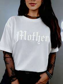 Camiseta Rockera para Mamá, Camiseta de Mamá Bruja, Regalo para Mamá Gótica, Camiseta de Mamá Espeluznante, Camiseta de Madre Rebelde, Camiseta Punk Rock Metal ALT - Blanco - Ver 6
