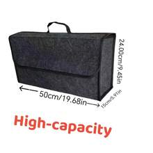 1 hộp đựng đồ cốp xe ô tô gấp gọn, bộ lưu trữ cốp xe, thùng đựng đồ nội thất ô tô, túi đựng đồ dung tích lớn, bộ dụng cụ sắp xếp ô tô đa năng - Nhiều màu - Xem 7