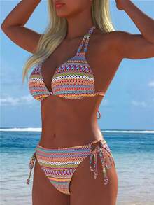 New Women's Swimwear, Sexy Two Pieces Bikini Set, Beach Wear Summer - Multicolor - View 5