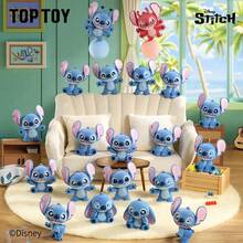 TOPTOY 史迪奇迷你毛绒盲盒系列 - 可爱史迪奇小狗心情毛绒玩偶，生日礼物 - 彩色 - 查看 12
