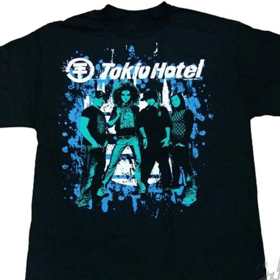 New Tokio Hotel band Gift For Fans Unisex,blusas elegantes dama,blusas de vestir elegantes - Negro - Ver 1