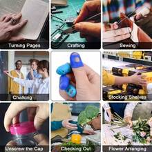 Silicone Guitar Finger Protectors, Transparent Silicone Guitar Finger Sleeves, Anti-Slip Protection, Suitable For Beginners - Comfortable And Protective Finger Picks, Guitar Accessories, Beginner Pain-Free String Pressing Finger Sleeves - Multicolor - View 8