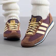 Adidas 阿迪达斯 Originals SL72 OG 经典复古休闲运动鞋，带缓冲的低帮运动休闲鞋，男女通用 - 巧克力棕 - 查看 16