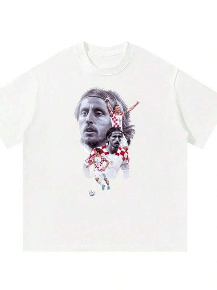 Camiseta de Fútbol de Croacia Número 10 - Maestro, Leyenda del Medio Campo |   Regalo para Fanáticos del Fútbol Croata |   Equipación de la Copa Mundial de 2026 en EE. UU. - Negro - Ver 1
