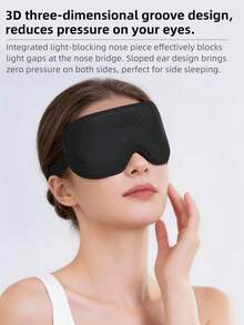 1件 3D 輪廓睡眠眼罩 全遮光深眼窩設計,零壓舒適睡眠眼罩附可調節式綁帶。親膚透氣、柔軟便攜,適合午睡與旅行。側睡者、旅行者及夜班工作者的理想選擇。 - 灰色 - 查看 6