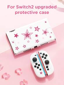 1pc Pink Star Pattern Protective Case/Cover, Compatible With Switch2 (2025), Switch NS, Switch OLED, Switch Lite, Accessories For Switch 2nd Gen/Switch, Full Set Including Storage Bag & Game Card Case, Best Gift For Switch Players - Multicolor - View 15