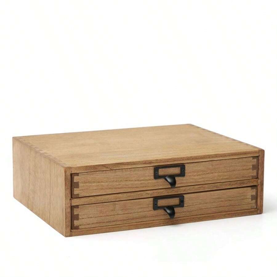 Desktop Drawer Storage Cabinet, File Storage Cabinet With Drawers, Suitable For Office Study, Printer Area, And Desktop Organizer For Handmade Items - Marrón - Ver 1
