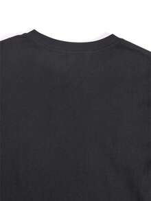 Camiseta de mujer, camiseta 100% para bailarina de ballet - Camiseta de manga corta de corte holgado con diseño gráfico y texto de ballet, adecuada para clases de baile, práctica y uso diario casual, lavable a máquina. - Negro - Ver 2