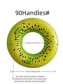1pc Creative Kiwi Fruit Shaped Inflatable Swimming Ring, Summer Swimming Pool And Beach Floating Toy, Perfect Gift For Pool Party, Pool Float, Pool Lounger - Multicolor - View 14
