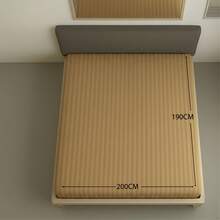 Fitted Sheet With Elastic All Around The Bottom, Cotton-Like Feel, Soft And Cool, Ideal For Spring, Available In Twin, Full, Queen, And King Sizes, Variety Of Colors, Perfect For Modern Bedrooms, Breathable And Comfortable For All Seasons - 紫丁香色 - 查看 5